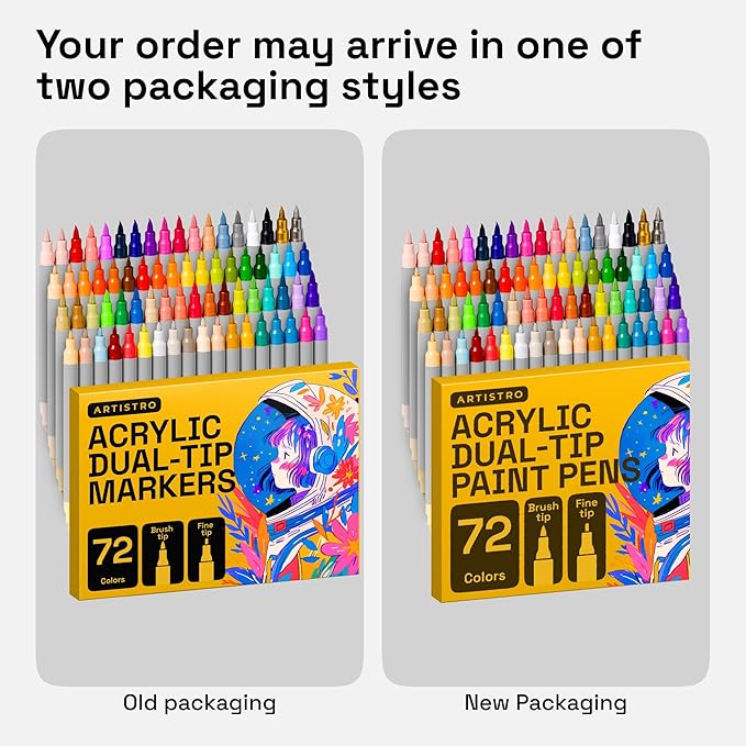 ARTISTRO 72 Acrylic Paint Markers - Image 8