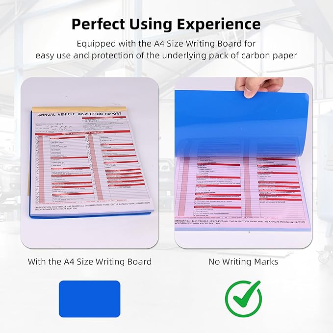 15-Pack Annual Vehicle Inspection Report Form, 3-Ply Carbonless Form and - Image 4