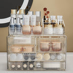 ZHIAI Stackable Storage Drawers, Acrylic Bathroom Counter Organizer Clear - Image 3