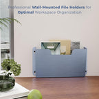 OSKIE DR POCKET RACK Wall-Mounted File Rack, Single Pocket, Metal Organizer - Image 5