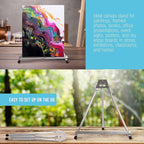 U.S. Art Supply 15" High Aluminum Tabletop Display Easel - Image 5