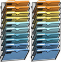 SUPEASY 10-Tier Wall File Holder Organizer by SUPEASY