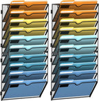 SUPEASY 10-Tier Wall File Holder Organizer by SUPEASY