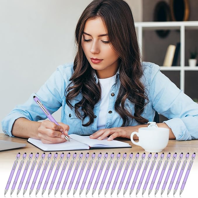 Zonon 38 Pieces Rubberized Ballpoint Pen - Image 7