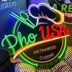 Custom Neon Sign Logo, Personalized LED Shop Name Logo Sign - Image 2