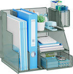 Marbrasse Desk Organizer and Accessories, 3-Tier File Organizer by Marbrasse