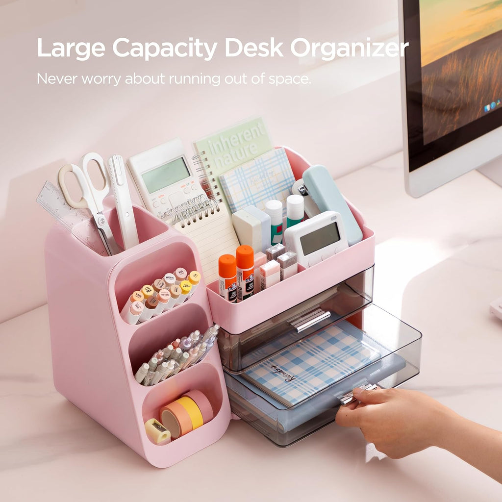 hblife desk organizer with pen pencil holder for shown in use