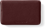 Leatherology Bordeaux Business Card Case, Magnetic Closure ID Holder, Full - Image 3