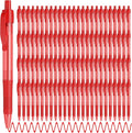 deegtran Pens Bulk, 100 Pack No Bleed Red Ink Click Pens by DEEGTRANPENS