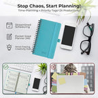 IN-LUXPRO Planner 2026 Daily Weekly and Monthly, 6.5"x3.75", 12 Months Spiral - Image 8