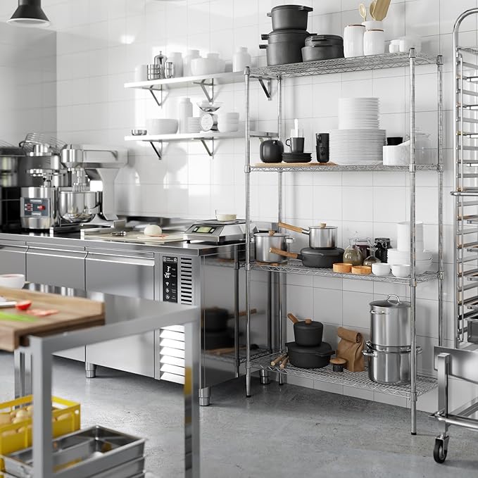 Regal Altair 14" Deep x 42" Wide x 74" Height Wire Shelving Kit | 4-Tier | NSF - Image 8