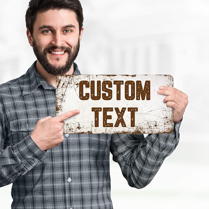 Custom Sign, Custom Street Sign, 11 Font Colors, 13 Font Styles, 4 Hole Options - Image 2