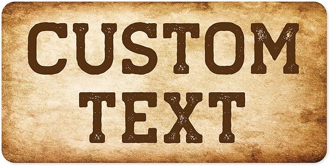 Custom Sign, Custom Street Sign, 11 Font Colors, 13 Font Styles, 4 Hole Options by MySignCenter