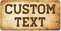 Custom Sign, Custom Street Sign, 11 Font Colors, 13 Font Styles, 4 Hole Options by MySignCenter