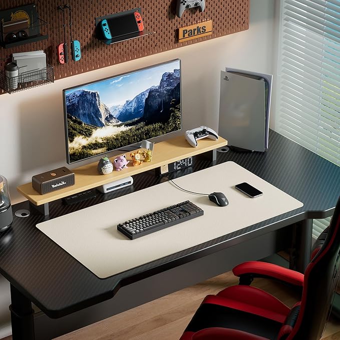 Aothia Leather Desk Pad Protector, Office Desk Mat, Large Mouse Pad, Laptop - Image 7