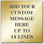 Custom Sign, Office Sign, Business/Office Name Plates by MySignCenter