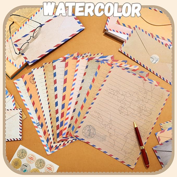 TaoBary 160 Pcs Stationery Paper Set 50 Double Sided Stationery Papers - Image 2