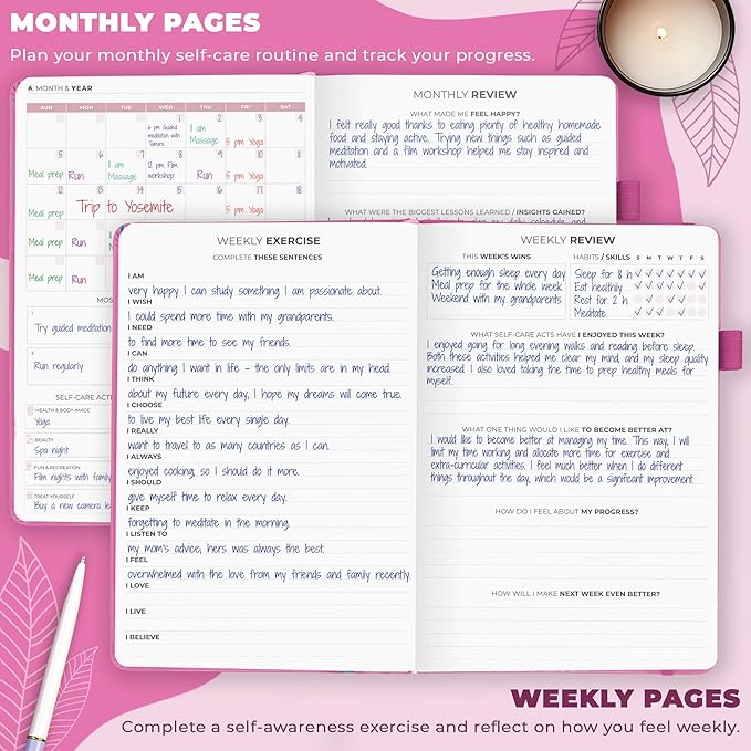 Clever Fox Self-Care Journal – Daily Reflection Notebook – Mental Health & - Image 3