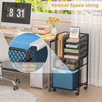 Feyejade 6-Tier Rolling File Cart - Image 2