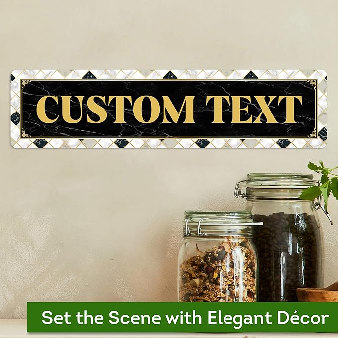 Custom Sign, Custom Street Sign, 11 Font Colors, 13 Font Styles, 4 Hole Options - Image 4