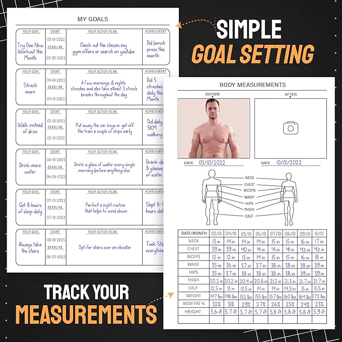 Nextnoid Hardcover Fitness & Food Journal - Image 4