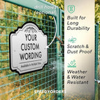 Custom Decorative Outdoor Signs, Personalized Aluminum, Customized Driveway Sign - Image 6