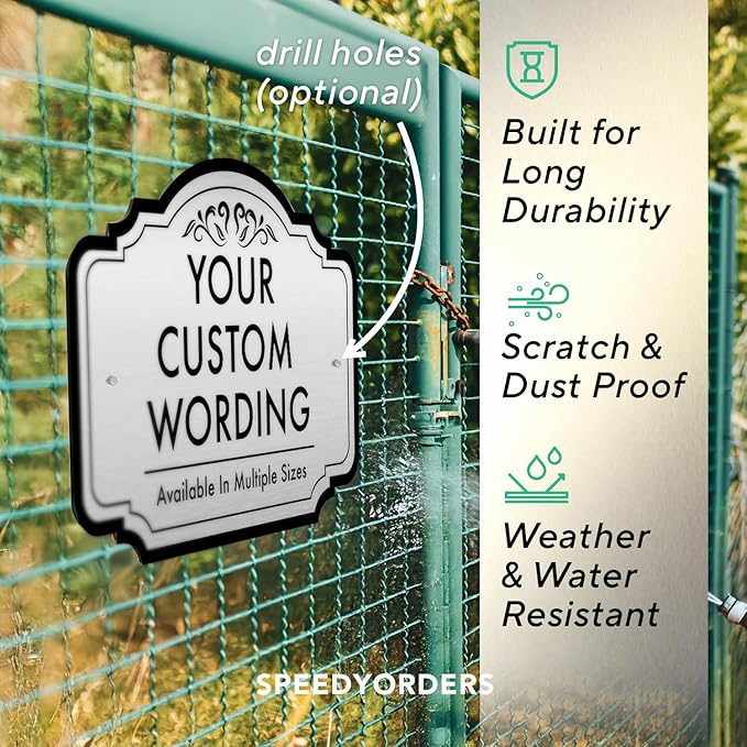 Custom Decorative Outdoor Signs, Personalized Aluminum, Customized Driveway Sign - Image 6