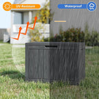 Yardgrace 35 Gallon Outdoor Storage Box Waterproof, Resin Deck Boxes - Image 2