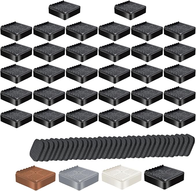shouwuhho Furniture Risers, 32 Pack Bed Risers by EnjoyLifeEnjoyHappiness