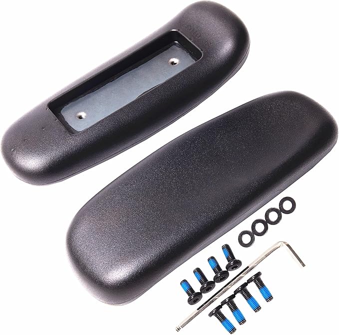 CHAHEKAI Office Chair Arm Replacement, PU Armrest Arm Pads Caps, Univeral 4" by Unknown