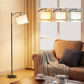 ambimall 60" modern floor lamp with beige shade, main product view