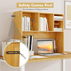 Tangkula Desktop Bookshelf, Countertop Storage Hutch - Image 7