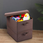 HOONEX Linen Foldable Storage Bins - Image 2