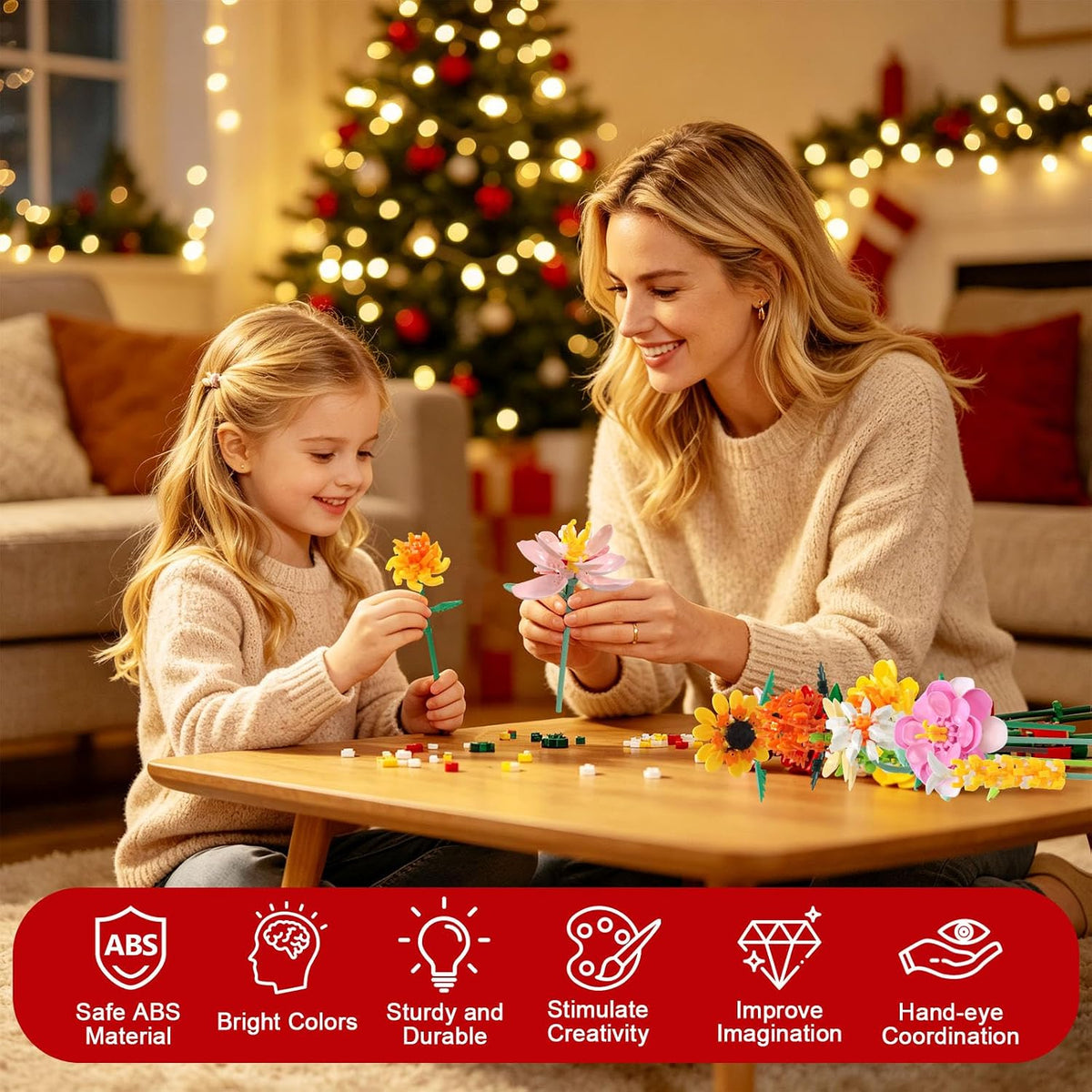 Flower Advent Calendar 2026 – 24-Day Christmas Countdown Building Set