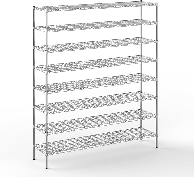 Regal Altair 18" Deep x 72" Wide x 86" Height Wire Shelving Kit | 8-Tier | NSF by Regal+Altair