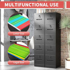 OPTYMIRA 5 Drawer Metal File Cabinet - Image 5