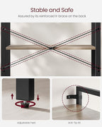 VASAGLE 4-Tier Bookshelf, Bookcase - Image 4