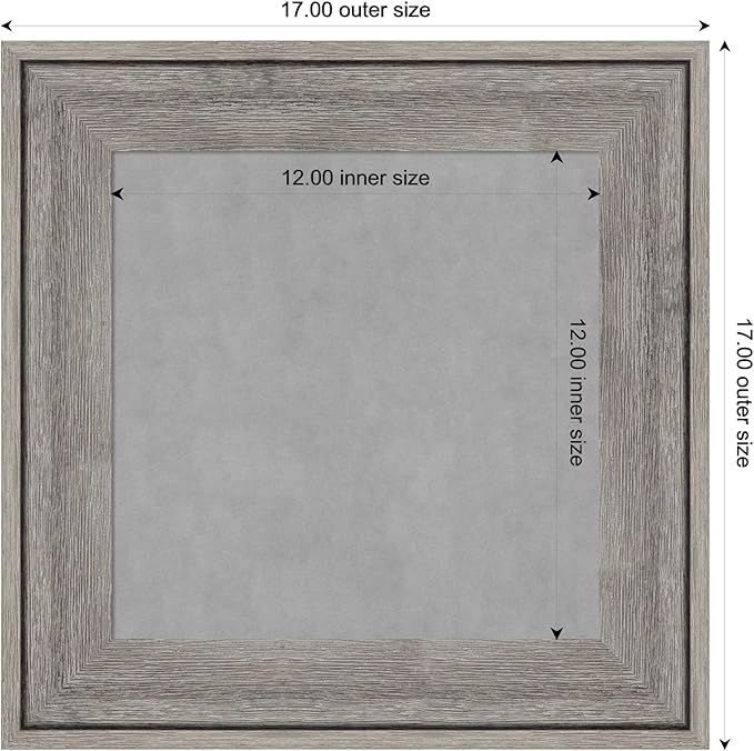 Amanti Art Grey Framed Magnetic Board 17x17 X-Small Vision Board - Image 4