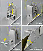 Sneeze Guard Clamp Bracket 4 Pcs Shield Base - Image 3