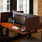 Stand Up Desk Store ReFocus Raw Clamp-On Acoustic Desk Divider Mounted Privacy - Image 3