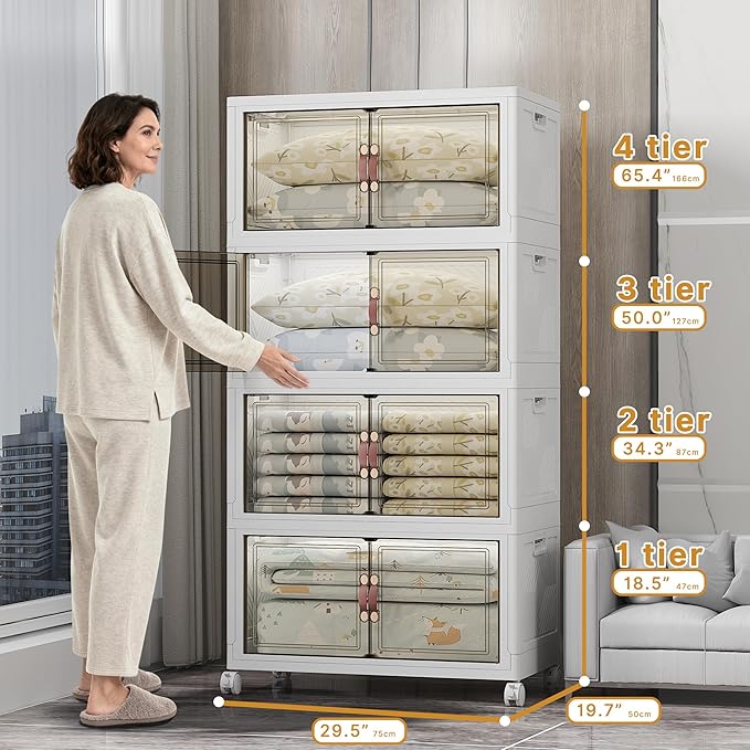 UAMFURI Extra Large Stackable Storage Bins - Image 3