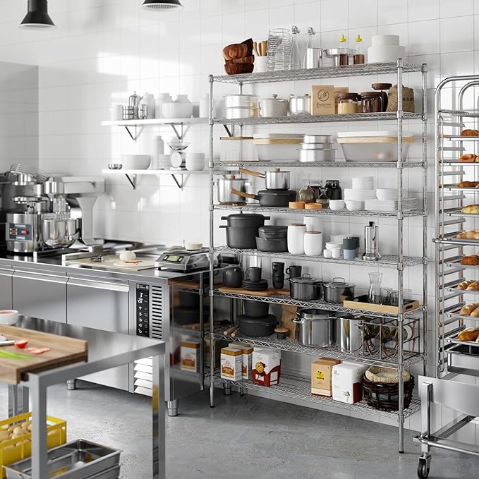 Regal Altair 14" Deep x 54" Wide x 86" Height Wire Shelving Kit | 8-Tier | NSF - Image 4