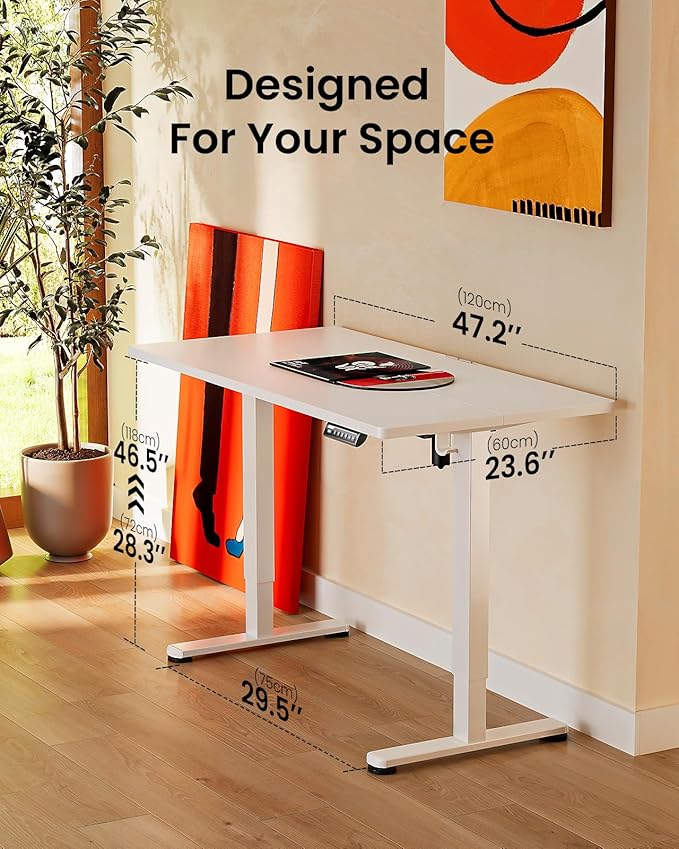 ErGear Height Adjustable Electric Standing Desk, 48 x 24 Inches Sit Stand up - Image 3