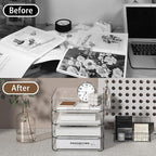 FANXIYQ 4-Tier Acrylic Paper Tray Organizer - Image 7
