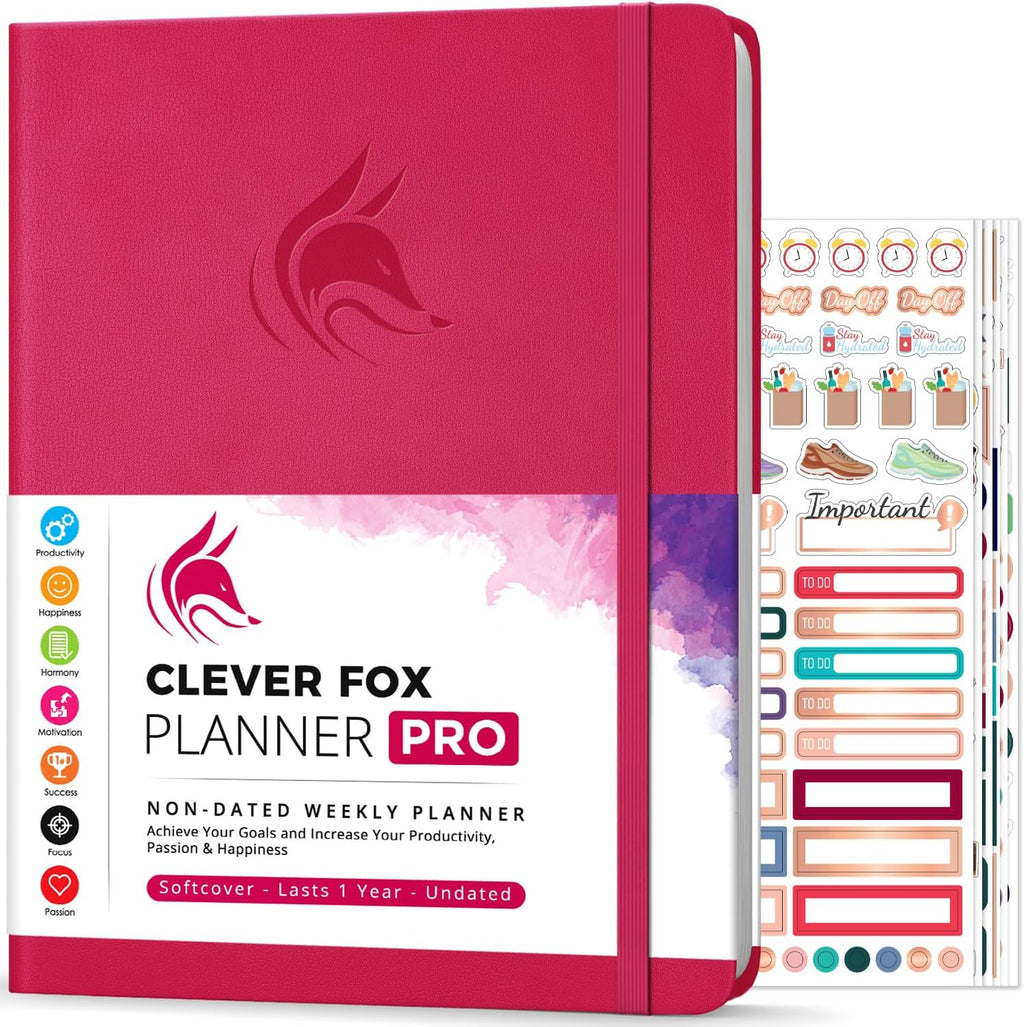 Clever Fox Planner PRO – Weekly & Monthly Life Planner to Increase Productivity
