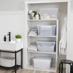 Rubbermaid Cleverstore 71 Qt Clear Storage Bins - Image 7