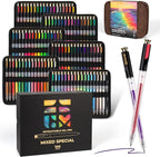 ZSCM Retractable Gel Pen For Adult Coloring, 100 Colors Large Capacity by ZSCM