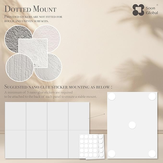 Soon Global 8-Pack Acoustical Wall Panels, 48 X 32 Inches Sound Absorbing Panels - Image 8