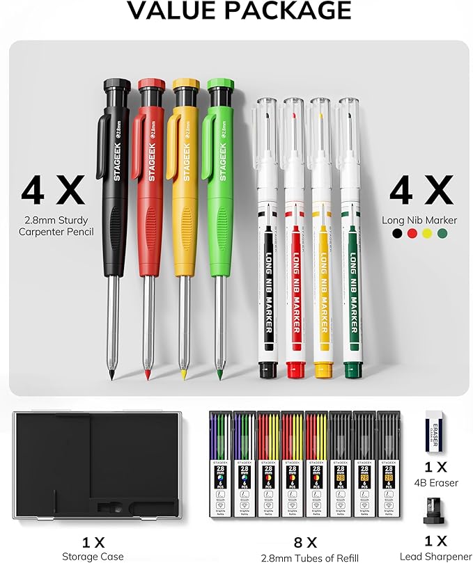 STAGEEK 4PCS Carpenter Pencils - Image 6