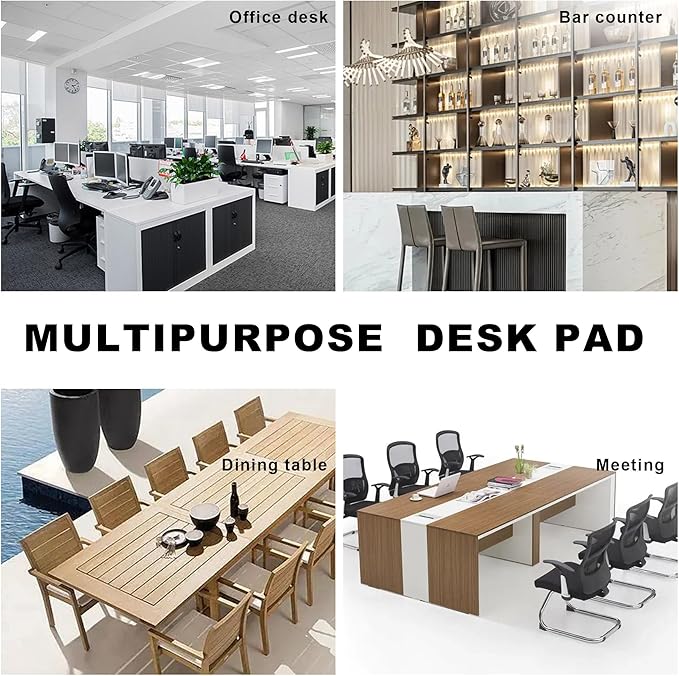 CENNBIE MAX220 86.6" x 39.4" Leather Desk Mat Protector, Extra Large Leather - Image 6